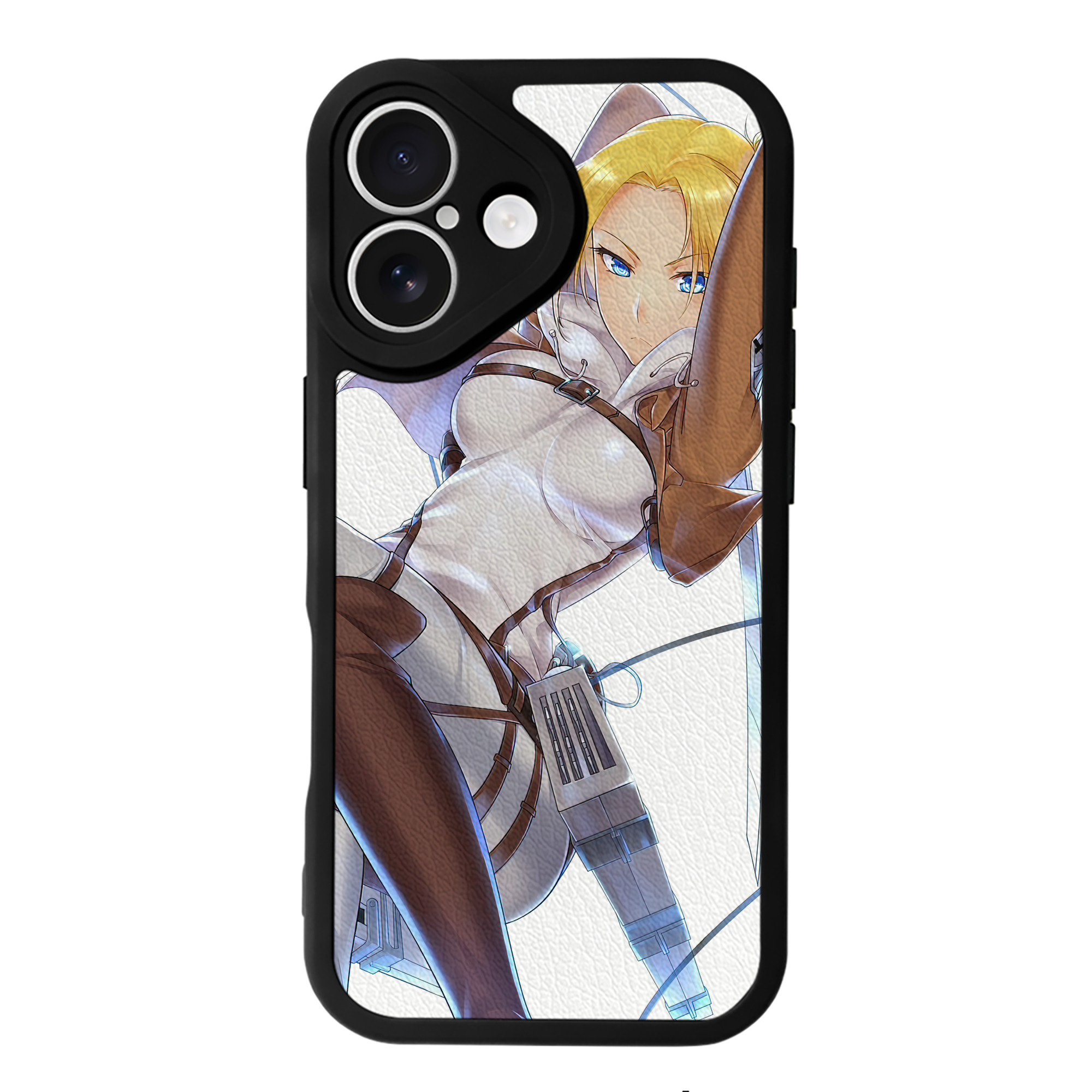 （画像用） 進撃の巨人 Attack on Titan 【iPhone 16シリーズ対応】シリコンスマホケース（レザー調） 材質：シリコン